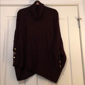 Alfani maroon tunic sweater